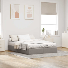 vidaXL Ottomán tópszínű szövet ágykeret matrac nélkül 140 x 200 cm ágy és ágykellék