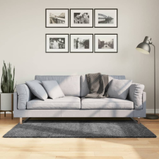 vidaXL OVIEDO antracitszürke rövid szálú szőnyeg 120 x 170 cm lakástextília