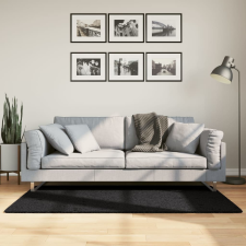 vidaXL OVIEDO fekete rövid szálú szőnyeg 80 x 150 cm lakástextília