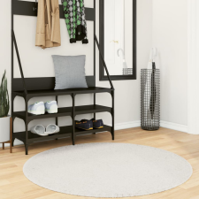 vidaXL OVIEDO krémszínű rövid szálú szőnyeg Ø 120 cm lakástextília