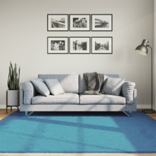 vidaXL OVIEDO türkiz rövid szálú szőnyeg 200 x 200 cm lakástextília