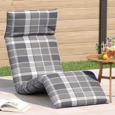vidaXL oxford-szövet összecsukható napozóágy kockás minta 175x54x8,5cm kerti bútor