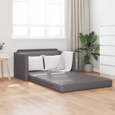 vidaXL Padló Kanapéágy 2-az-1 Szürke 124x71x78 cm Műbőr bútor