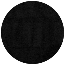 vidaXL PAMPLONA fekete magas szálú bolyhos modern szőnyeg Ø 120 cm (375289) lakástextília