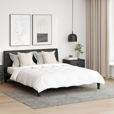 vidaXL Paplan párnával 3 pcs Fehér 240 x 200 cm Pehely lakástextília