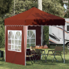 vidaXL Parti sátor Terrakotta 195 x 195 x 245 cm