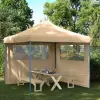 vidaXL Partysátor Bézs 292 x 292 x 315 cm Oxford Szövet