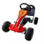 vidaXL Pedálos gokart #piros