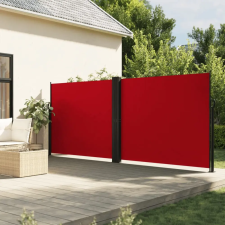 vidaXL Piros behúzható oldalsó napellenző 160 x 1200 cm kerti bútor