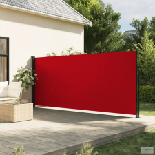 vidaXL Piros behúzható oldalsó napellenző 160 x 500 cm kerti bútor