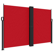 vidaXL piros behúzható oldalsó napellenző 160 x 600 cm (4004627) kerti bútor