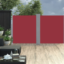vidaXL piros behúzható oldalsó napellenző 170 x 600 cm kerti bútor
