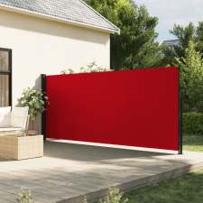 vidaXL piros behúzható oldalsó napellenző 180 x 600 cm kerti bútor