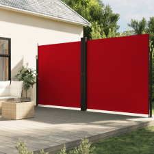 vidaXL piros behúzható oldalsó napellenző 220 x 600 cm kerti bútor