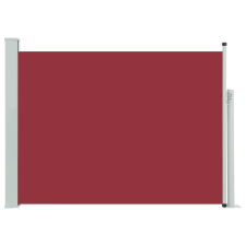 vidaXL piros behúzható oldalsó teraszi napellenző 100 x 500 cm (48385) kerti bútor