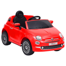 vidaXL Piros elektromos gyerek autó fiat 500 elektromos járgány