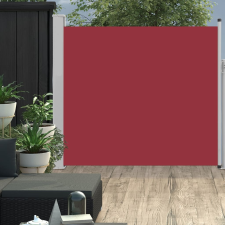 vidaXL piros kihúzható oldalsó teraszi napellenző 170 x 300 cm kerti bútor