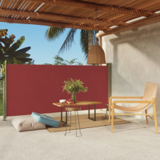 vidaXL Piros kihúzható oldalsó terasznapellenző 140 x 300 cm kerti bútor