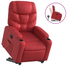 vidaXL piros műbőr felállást segítő dönthető fotel (3204663) bútor