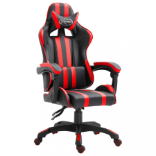 vidaXL Piros műbőr gamer szék forgószék
