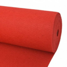 vidaXL Piros sima felületű kiállítási szőnyeg 1,2 x 12 m lakástextília