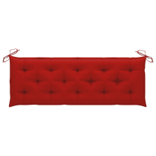 vidaXL piros szövet kerti padpárna 150 x 50 x 7 cm kerti bútor
