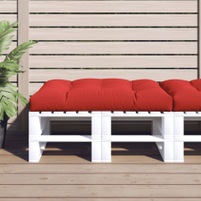vidaXL piros szövet raklappárna 120 x 80 x 12 cm kerti bútor