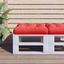 vidaXL Piros szövet raklappárna 60 x 60 x 12 cm lakástextília