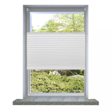 vidaXL Plisse Roló 80 x 125 cm Fehér Redős Roló lakástextília