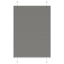 vidaXL pliszírozott redőny antracit 100x150 cm szövetszélesség 99,4 cm lakástextília