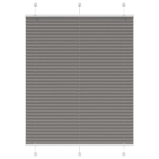 vidaXL pliszírozott redőny antracit 105x100 cm szövetszélesség 104,4cm (4015076) lakástextília