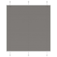 vidaXL pliszírozott redőny antracit 120x150 cm szövetszélesség 119,4cm lakástextília