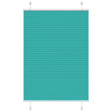 vidaXL pliszírozott redőny Benzinzöld 95x150 cm szövetszélesség lakástextília