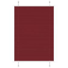 vidaXL pliszírozott redőny Bordeaux piros 100x100 cm szövetszélesség lakástextília