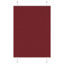 vidaXL pliszírozott redőny Bordeaux piros 100x150 cm szövetszélesség lakástextília