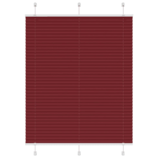 vidaXL pliszírozott redőny Bordeaux piros 105x150 cm szövetszélesség redőny