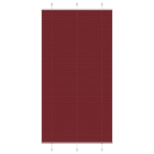 vidaXL pliszírozott redőny Bordeaux piros 105x200 cm szövetszélesség redőny