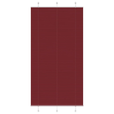 vidaXL pliszírozott redőny Bordeaux piros 105x200 cm szövetszélesség lakástextília