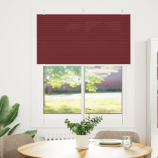 vidaXL pliszírozott redőny Bordeaux piros 110x100 cm szövetszélesség lakástextília