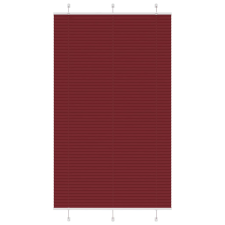 vidaXL pliszírozott redőny Bordeaux piros 120x200 cm szövetszélesség redőny