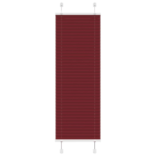 vidaXL pliszírozott redőny Bordeaux piros 50x100 cm szövetszélesség redőny