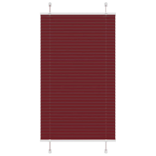 vidaXL pliszírozott redőny Bordeaux piros 80x100 cm szövetszélesség redőny