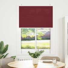 vidaXL pliszírozott redőny Bordeaux piros 90x150 cm szövetszélesség (4015243) lakástextília