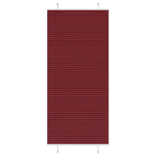vidaXL pliszírozott redőny Bordeaux piros 90x200 cm szövetszélesség lakástextília