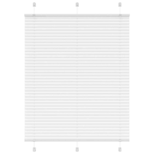 vidaXL pliszírozott redőny Fehér 110x150cm szövetszélesség 109,4cm lakástextília