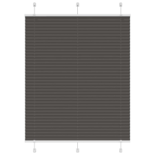 vidaXL pliszírozott redőny fekete 105x150 cm szövetszélesség 104,4 cm redőny