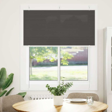 vidaXL pliszírozott redőny fekete 115x100 cm szövetszélesség 114,4 cm (4015129) lakástextília