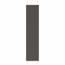 vidaXL pliszírozott redőny fekete 40x200 cm szövetszélesség 39,4 cm redőny
