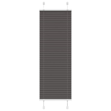 vidaXL pliszírozott redőny fekete 50x100 cm szövetszélesség 49,4 cm lakástextília