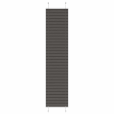 vidaXL pliszírozott redőny fekete 50x200 cm szövetszélesség 49,4 cm redőny